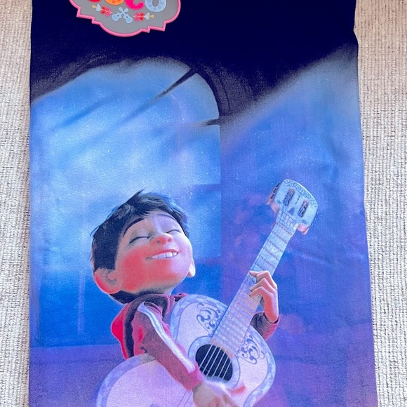 Mystical Black and Orange Short Sleeve Tee with Fiery Design - Picture 7 of 8